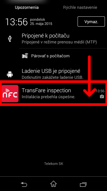 Prve spustenie aplikacie